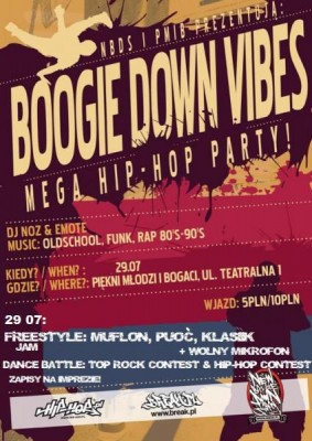 BOOGIE DOWN VIBES: TOP ROCK & HIP-HOP CONTEST!
