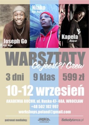 Warsztaty - JOSEPH GO - NIAKO - KAPELA