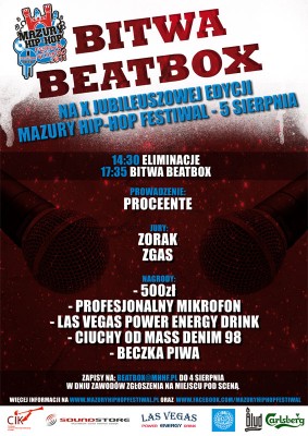 Bitwa Beatbox podczas X edycji Mazury Hip-Hop Festiwal !
