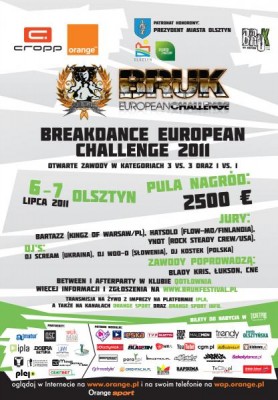 Breakdance European Challenge w ramach Bruk Festivalu 2011