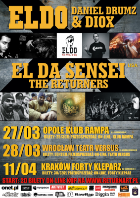 Eldo, El Da Sensei & Returners, Ghettosocks we Wrocławiu!