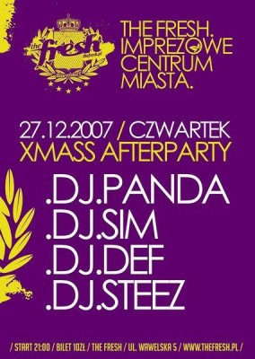 Xmass Afterparty - Dj Panda, Dj Sim, Dj Def i Dj Steez