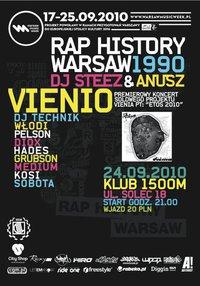Rap History 1990 - Koncert premierowy Vienio (Molesta Ewenement) - Wernisaż zdjęć