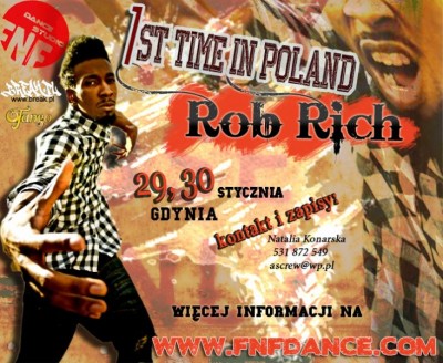 Rob Rich pierwszy raz w Polsce