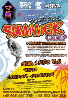 OBÓZ TANECZNY SUMMER CAMP Z SAVE THE BEAT