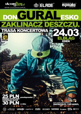 Koncert donGURALesko, trasa promująca płytę ZAKLINACZ DESZCZU -  Elbląg