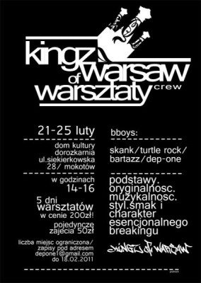 Warsztaty z ekipą Kingz of Warsaw (Breaking,B-Boying)