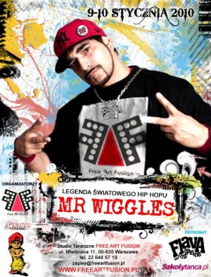 LEGENDA ŚWIATOWEGO HIP HOP-u  MR WIGGLES W POLSCE - INFO O WARSZTATACH!