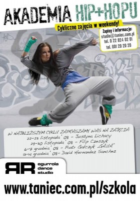 AKADEMIA HIP-HOPU: JUSTYNA LICHACY, Filip Czeszyk, Piotr Gałczyk „GAUA i David Hernandez Sanchez