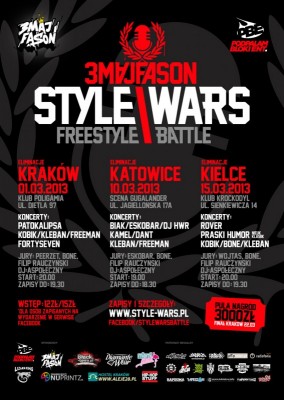 1. Eliminacje 3majFason STYLE WARS FREESTYLE - Kraków