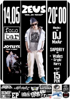 Klub FONOBAR zaprasza na cykliczne koncert: ZEUS JOTESTE WALLES
