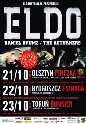 Eldo & The Returners & Daniel Drumz w Toruniu!