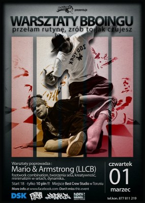Warsztaty - Bboy Armstrong i Bboy Mario (LLCB) w Toruniu!