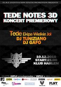Tede ‘Notes 3D’ – Koncert premierowy