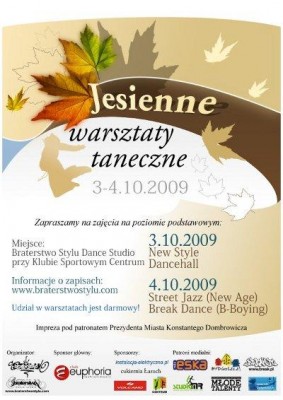 Jesienne warsztaty taneczne w Bydgoszczy