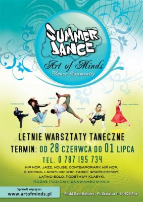 Warsztaty taneczne Summer Dance z Art of Minds! od 28 czerwca do 1 lipca