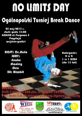 NO LIMITS DAY - Ogólnopolski turniej break dance