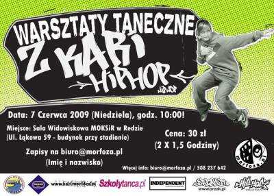 Warsztaty Taneczne z Kari (Hip-Hop) 7 czerwca!