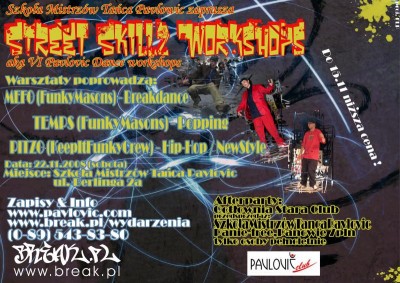 Street Skillz Workshops aka VI Pavlovic Dance Workshops
