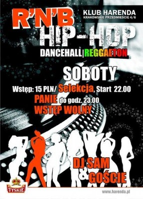 SOBOTA - GORĄCA IMPREZA RNB - KLUB HARENDA
