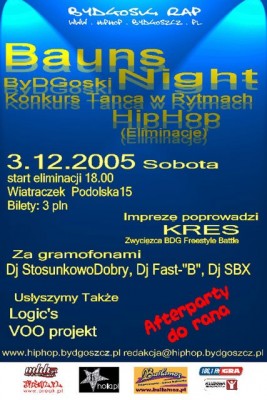 BYDGOSKI KONKURS TAŃCA HIPHOP