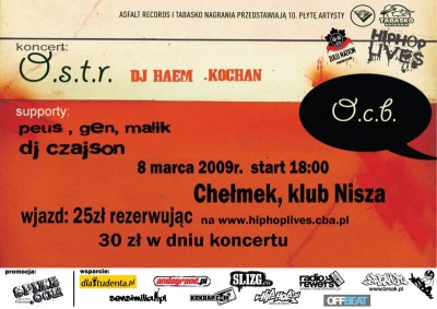 O.S.T.R & DJ Heam w Chełmku