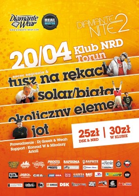 Diamante2Nite, Toruń 20/04 @ Klub NRD 