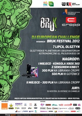 Dj European Challenge w ramach Bruk Festivalu 2012