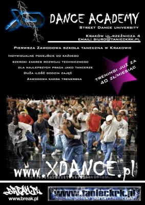 Nowe sekcje w XD DANCE ACADEMY