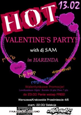 GORĄCE WALENTYNKI W RYTMACH RNB & HIP HOP w KLUBIE HARENDA!